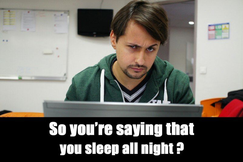 sleeping all night